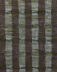 Jacquard de lino puro de tres tonos con rayas en lavanda, ciruela y negro [LNY-JS3T]