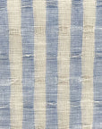 Jacquard de lino puro de tres tonos con rayas en color natural y azul [LNY-JS3T]