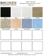 (Swatch) Pure Linen Fabric 3.5 oz/y²