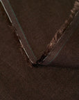 Tela de lino puro de 5,5 oz/yd² color chocolate oscuro [LSP-L055SW]