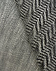 Linen Novelty Herringbone Yarn-Dyed Fabric [LNG-Char]