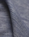 Linen Novelty Herringbone Yarn-Dyed [LNG-Royal]