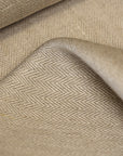 Pure Linen Herringbone Fabric 10 oz/y² - Natural (LNF-Natural)