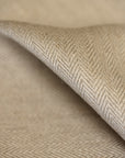 Pure Linen Herringbone Fabric 10 oz/y² - Natural (LNF-Natural)