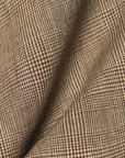 Tejido jacquard de cuadros de dos tonos de lino puro [LNJ-PB10]