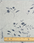 Linen/Rayon Blend Vine Print Fabric Grey [LNP-LRVI]