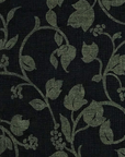 Pure Linen Vines Print Fabric Black [LNP-LVIN]